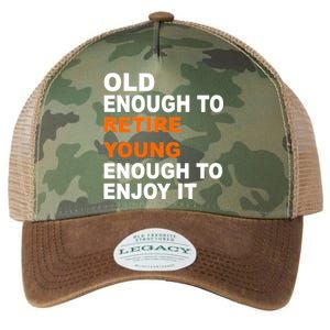 Old Enough To Retire Young Legacy Tie Dye Trucker Hat