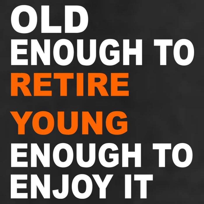 Old Enough To Retire Young Cool Comfort Performance Bucket Hat