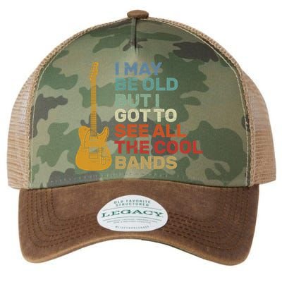 Old Guitarist The Cool Bands Legacy Tie Dye Trucker Hat
