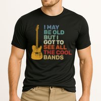 Old Guitarist The Cool Bands Cooling Performance Crew T-Shirt