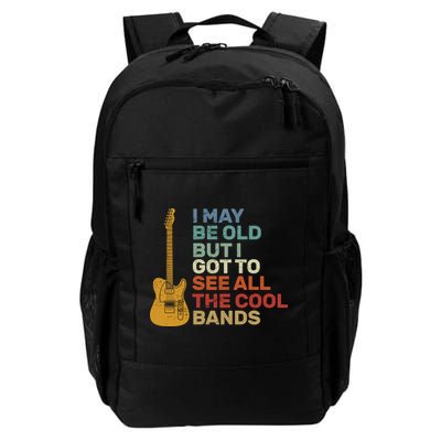 Old Guitarist The Cool Bands Backpack