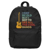 Old Guitarist The Cool Bands 16 in Basic Backpack