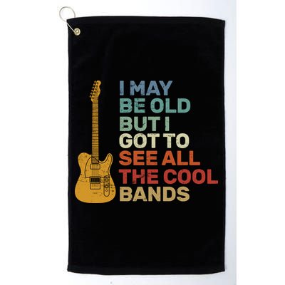 Old Guitarist The Cool Bands Golf Towel