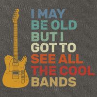Old Guitarist The Cool Bands Cotton Canvas Backpack