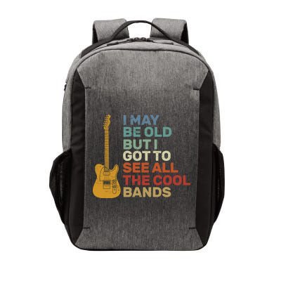 Old Guitarist The Cool Bands Vector Backpack