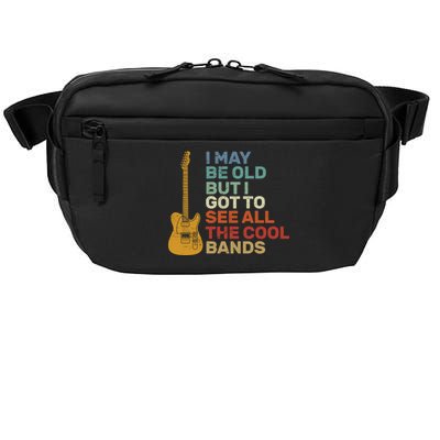 Old Guitarist The Cool Bands Crossbody Pack