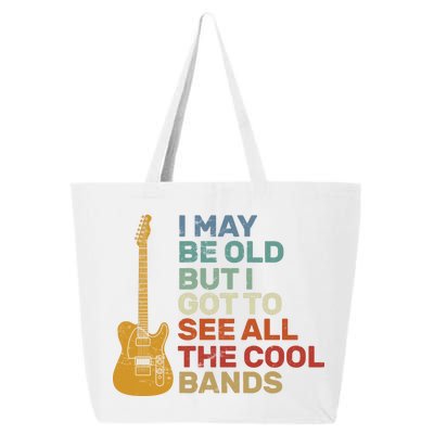 Old Guitarist The Cool Bands 25L Jumbo Tote