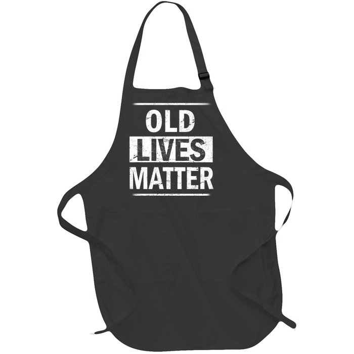 Old Lives Matter Full-Length Apron With Pockets