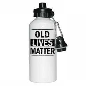 Old Lives Matter Aluminum Water Bottle