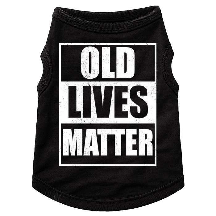 Old Lives Matter Distressed Logo Doggie Tank