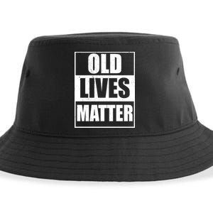 Old Lives Matter Distressed Logo Sustainable Bucket Hat