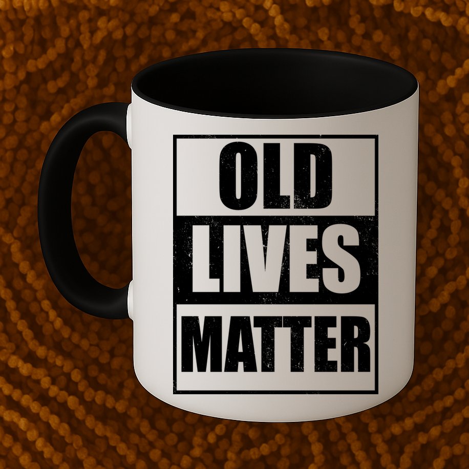 Old Lives Matter Distressed Logo Mug