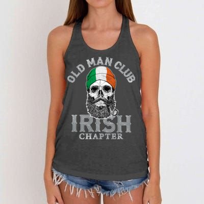 Old Man Club: Irish Chapter Women's Knotted Racerback Tank