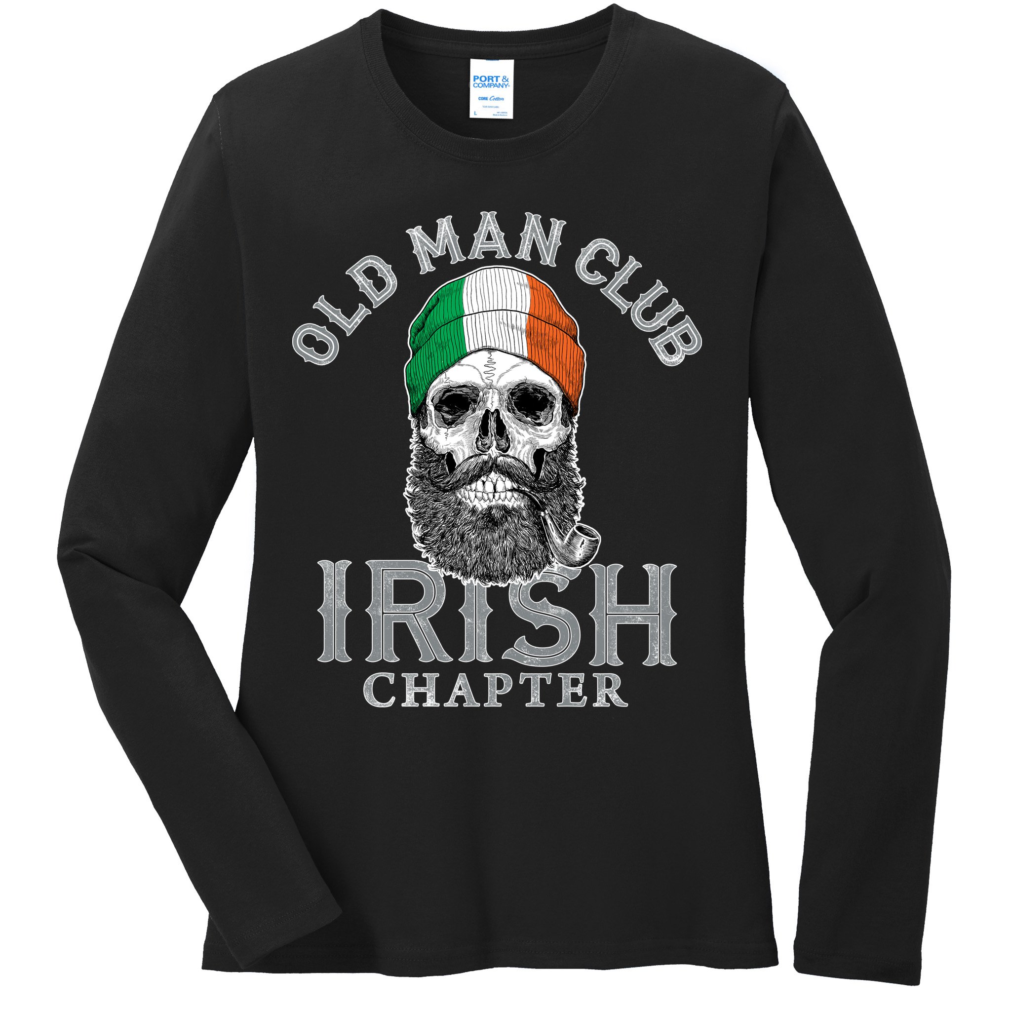 Old Man Club: Irish Chapter Ladies Long Sleeve Shirt