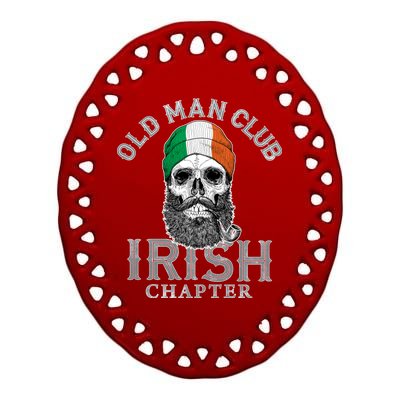 Old Man Club: Irish Chapter Ceramic Oval Ornament