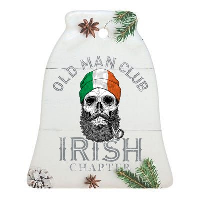 Old Man Club: Irish Chapter Ceramic Bell Ornament