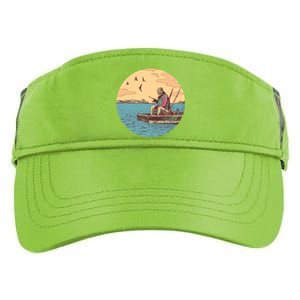 Old Man Fishing Adult Drive Performance Visor