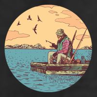 Old Man Fishing Cool Comfort Performance Bucket Hat