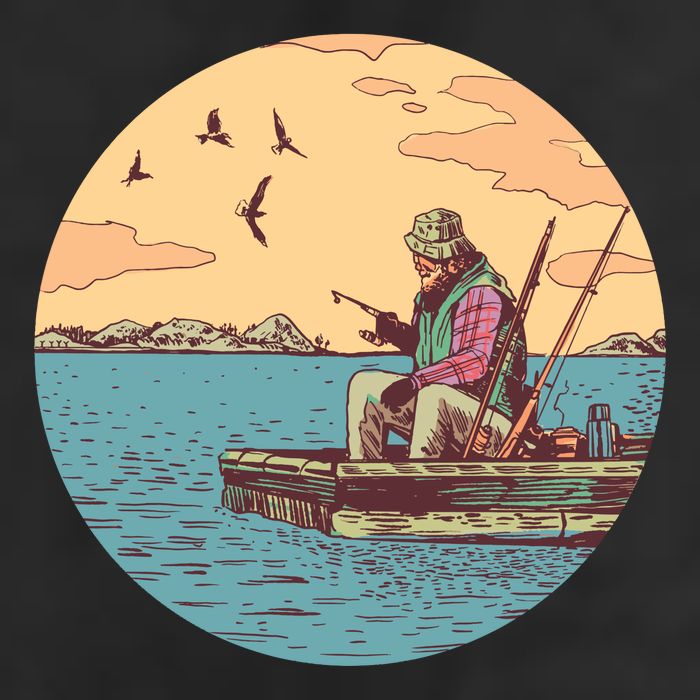 Old Man Fishing Cool Comfort Performance Bucket Hat