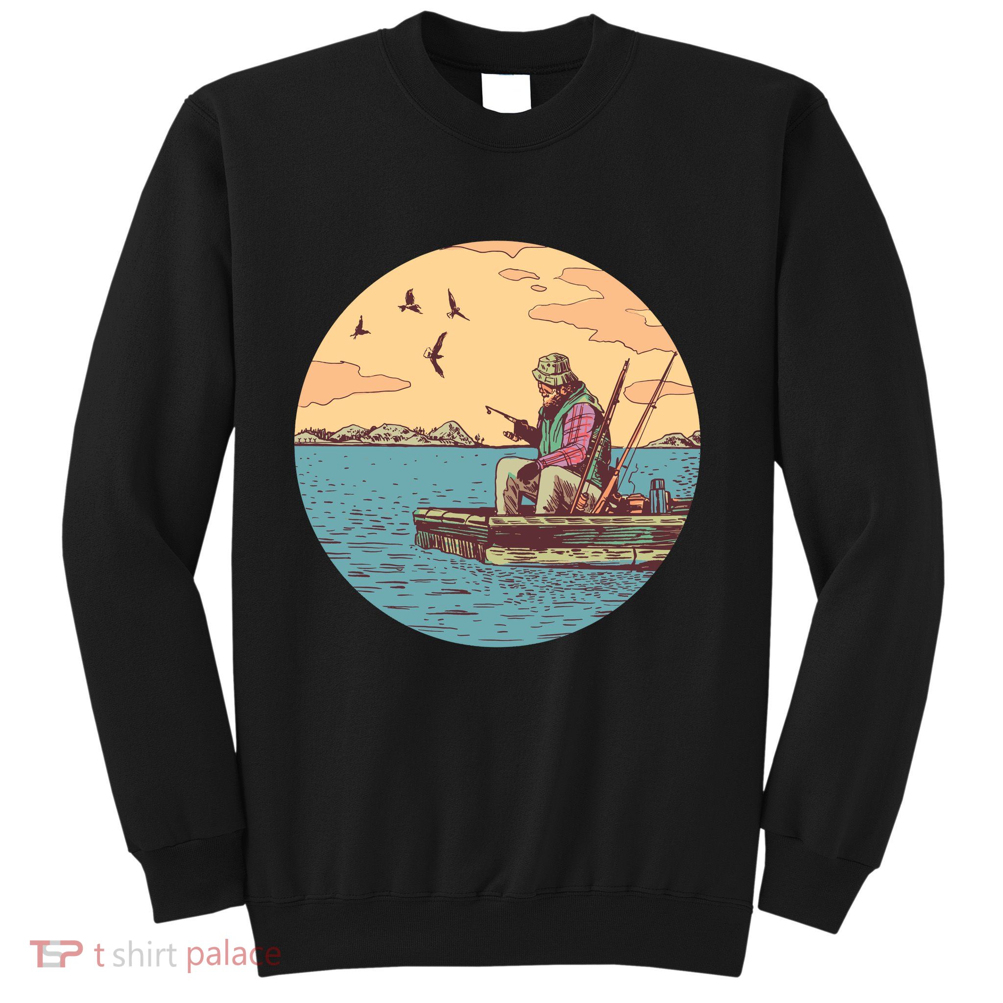 Old Man Fishing Sweatshirt