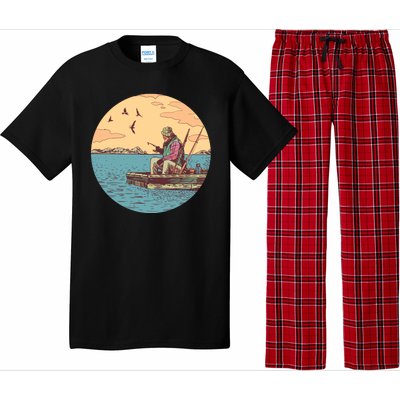 Old Man Fishing Pajama Set