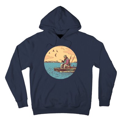 Old Man Fishing Hoodie