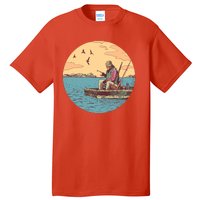 Old Man Fishing Tall T-Shirt