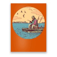 Old Man Fishing Poster