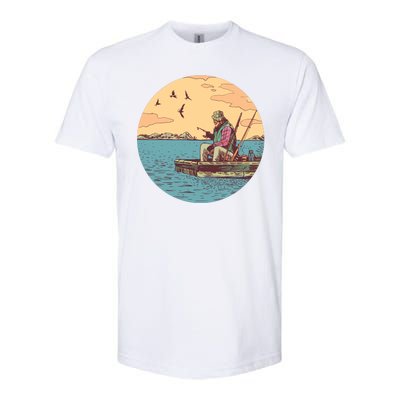 Old Man Fishing Softstyle® CVC T-Shirt