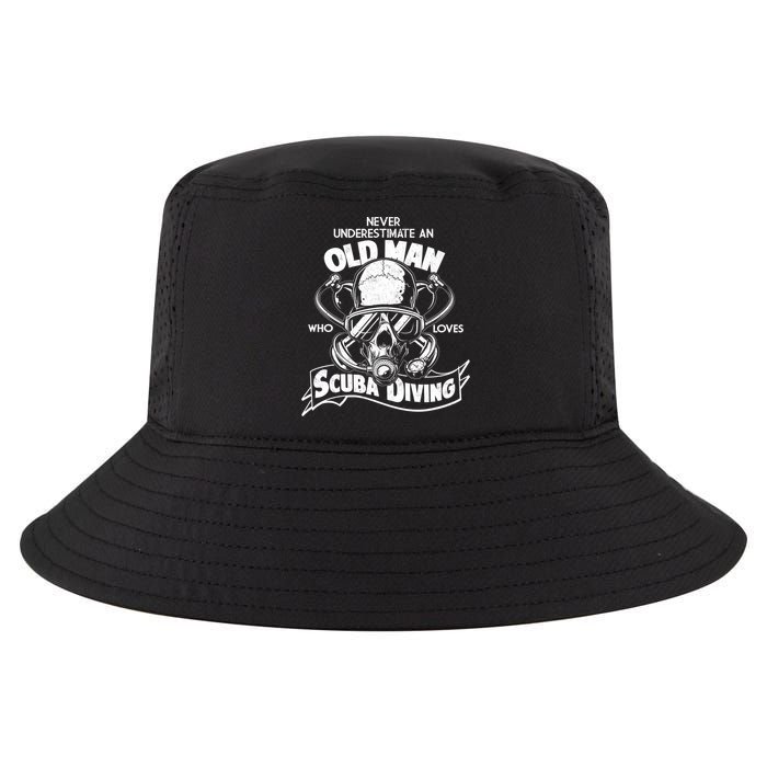 Old Man Who Loves Scuba Diving Cool Comfort Performance Bucket Hat