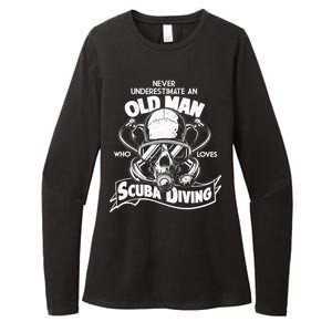 Old Man Who Loves Scuba Diving Womens CVC Long Sleeve Shirt