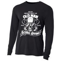 Old Man Who Loves Scuba Diving Cooling Performance Long Sleeve Crew