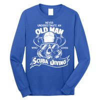 Old Man Who Loves Scuba Diving Long Sleeve Shirt