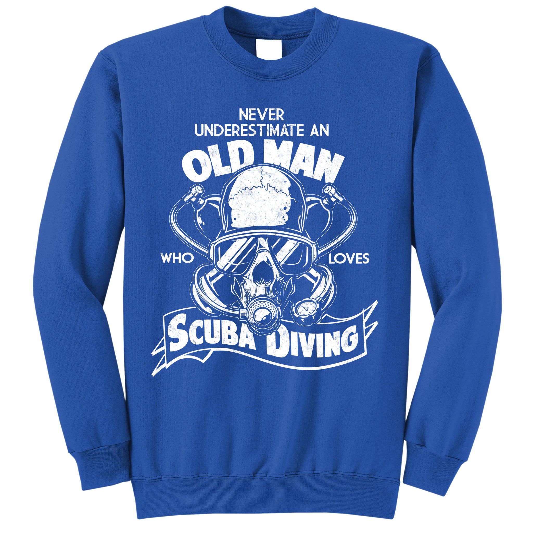 Old Man Who Loves Scuba Diving Sweatshirt