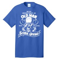 Old Man Who Loves Scuba Diving Tall T-Shirt