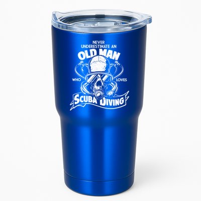 Old Man Who Loves Scuba Diving Tumbler