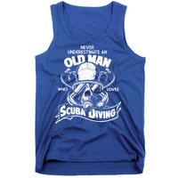 Old Man Who Loves Scuba Diving Tank Top