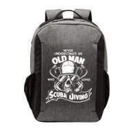Old Man Who Loves Scuba Diving Vector Backpack
