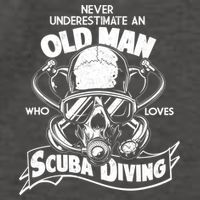 Old Man Who Loves Scuba Diving Vector Backpack