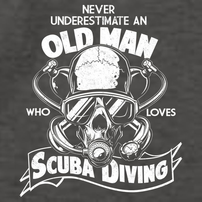 Old Man Who Loves Scuba Diving Vector Backpack