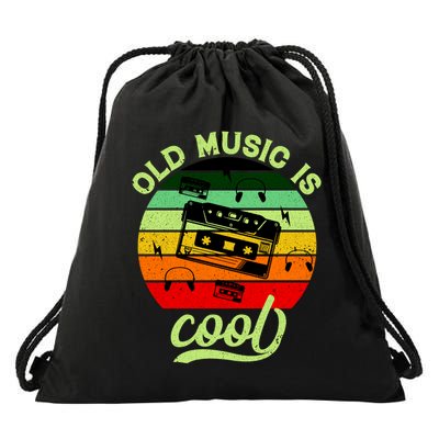 Old Music Is Cool Drawstring Bag