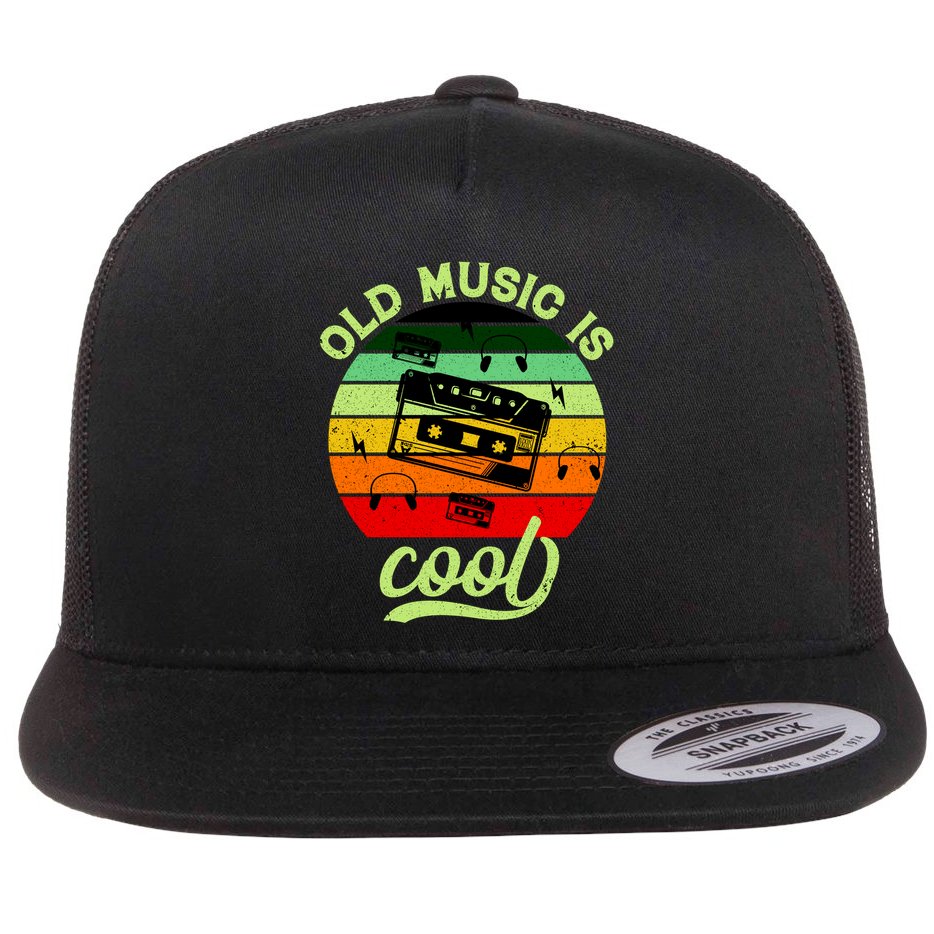 Old Music Is Cool Flat Bill Trucker Hat