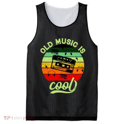 Old Music Is Cool Mesh Reversible Basketball Jersey Tank