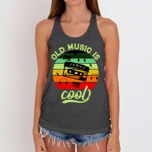 Old Music Is Cool Women's Knotted Racerback Tank