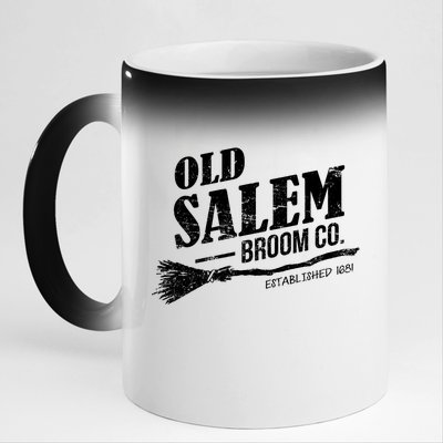 Old Salem Broom Company 11oz Black Color Changing Mug