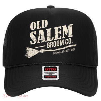 Old Salem Broom Company High Crown Mesh Back Trucker Hat