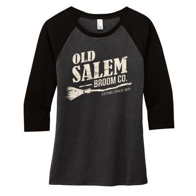 Old Salem Broom Company Women's Tri-Blend 3/4-Sleeve Raglan Shirt