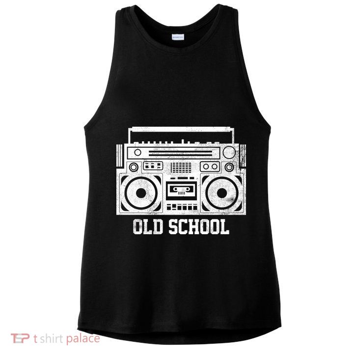 Old School Boombox Ladies PosiCharge Tri-Blend Wicking Tank