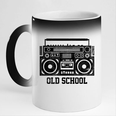 Old School Boombox 11oz Black Color Changing Mug