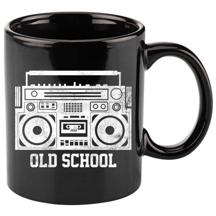 Old School Boombox 11oz C Handle Ceramic Mug